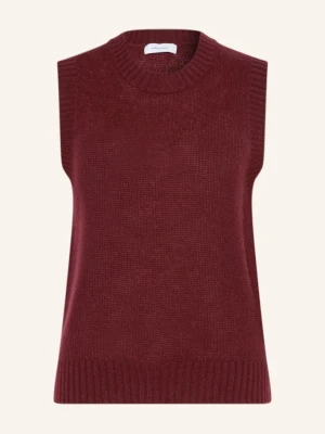 Darling Harbour Sweter Bez Rękawów Z Kaszmiru rot deep merlot