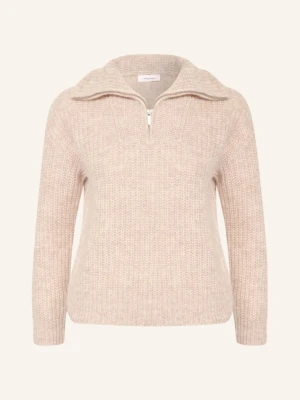 Darling Harbour Sweter Typu Troyer Z Alpaki beige
