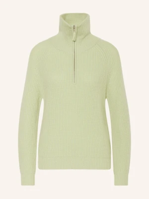 Darling Harbour Sweter Typu Troyer Z Dodatkiem Kaszmiru gruen