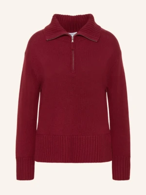 Darling Harbour Sweter Typu Troyer Z Kaszmirem rot BORDEAUX