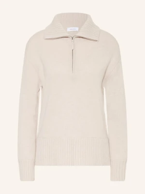 Darling Harbour Sweter Typu Troyer Z Kaszmirem weiss CHALK