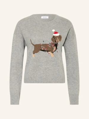 Darling Harbour Sweter Z Kamieniami Ozdobnymi grau