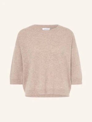 Darling Harbour Sweter Z Kaszmiru Z Rękawami 3/4 braun GREIGE MELANGE