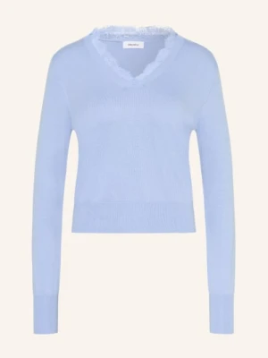 Darling Harbour Sweter Z Koronką blau