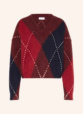 Darling Harbour Sweter Z Moherem I Błyszczącą Przędzą blau
