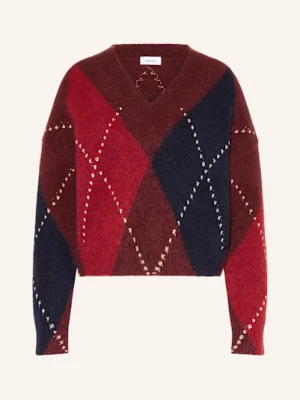 Darling Harbour Sweter Z Moherem I Błyszczącą Przędzą blau