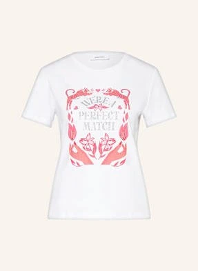 Darling Harbour T-Shirt Z Obszyciem Ozdobnymi Kamykami weiss