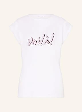 Darling Harbour T-Shirt Z Obszyciem Ozdobnymi Kamykami weiss