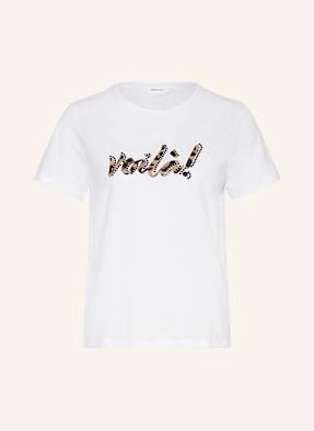 Darling Harbour T-Shirt Z Obszyciem Ozdobnymi Kamykami weiss