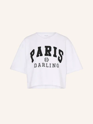 Darling Harbour T-Shirt Z Obszyciem Ozdobnymi Kamykami weiss
