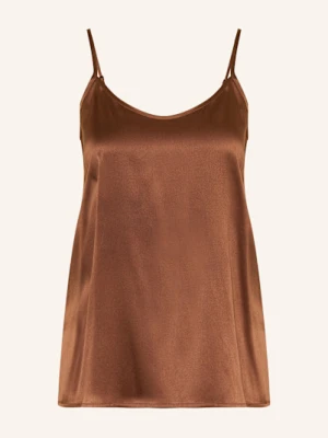 Darling Harbour Top Od Piżamy Z Jedwabiu braun