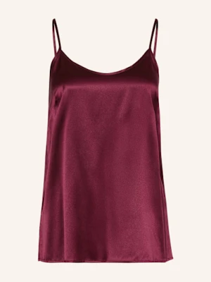 Darling Harbour Top Od Piżamy Z Jedwabiu rot