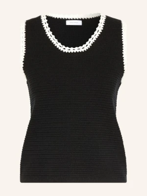 Darling Harbour Top Szydełkowy schwarz