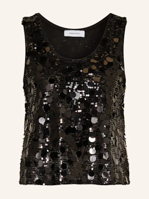 Darling Harbour Top Z Cekinami schwarz