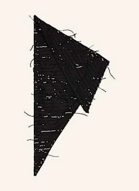 Darling Harbour Trójkątna Chusta Z Cekinami schwarz