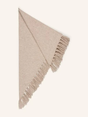Darling Harbour Trójkątna Chusta Z Jedwabiu beige