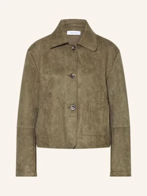 Darling Harbour Żakiet Pudełkowy Z Imitacji Skóry gruen