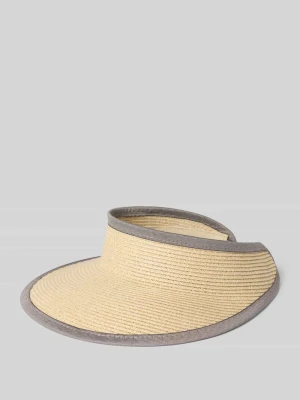 Daszek z kontrastową lamówką i elastycznym paskiem na tylnej stronie Loevenich