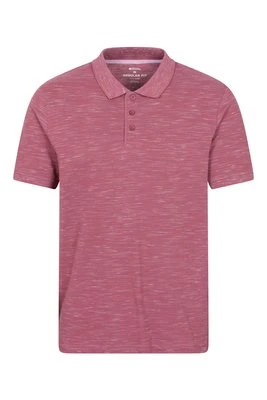 Dawnay Pique Slub męska koszulka polo z fakturą - Burgundy Mountain Warehouse