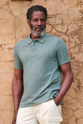 Dawnay Pique Slub męska koszulka polo z fakturą - Green Mountain Warehouse