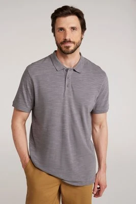 Dawnay Pique Slub męska koszulka polo z fakturą - Grey Mountain Warehouse