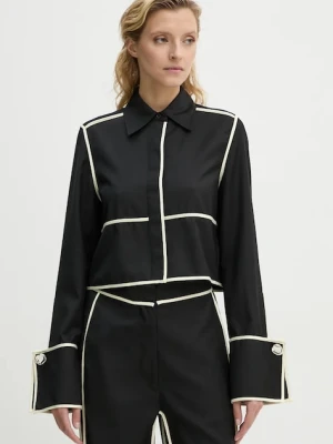 Day Birger et Mikkelsen koszula wełniana Tessa - Refined Suiting Blend