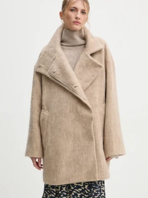 Day Birger et Mikkelsen płaszcz z domieszką wełny Keaton - Fluffy Wool Blend