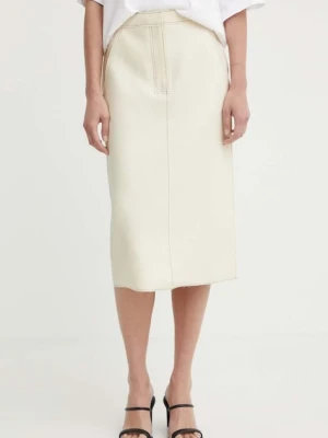 Day Birger et Mikkelsen spódnica Kellie - Bonded Viscose Blend beżowy