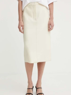Day Birger et Mikkelsen spódnica Kellie - Bonded Viscose Blend beżowy