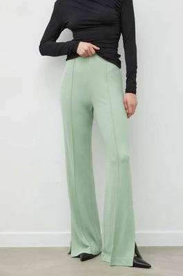Day Birger et Mikkelsen spodnie damskie kolor zielony szerokie high waist