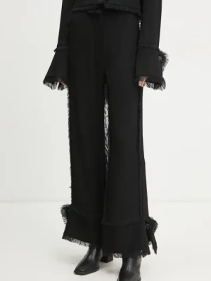 Day Birger et Mikkelsen spodnie Theodor damskie kolor czarny proste high waist DAY65243519