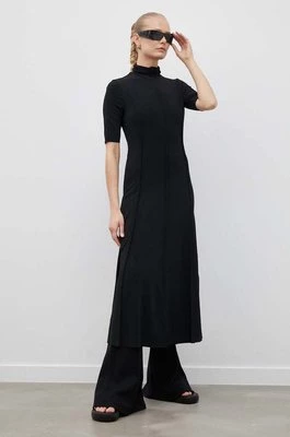 Day Birger et Mikkelsen sukienka kolor czarny maxi rozkloszowana