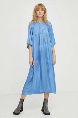 Day Birger et Mikkelsen sukienka kolor niebieski mini oversize
