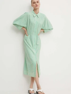 Day Birger et Mikkelsen sukienka Laurie - Daily Classic Stripe RD zielony