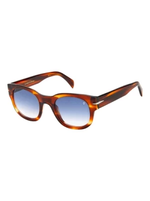 DB 7045/S Sunglasses in Brown Horn/Blue Shaded Eyewear by David Beckham