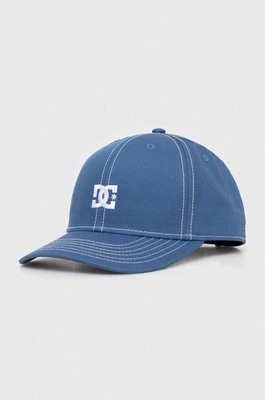 DC czapka z daszkiem bawełniana Star kolor niebieski z aplikacją ADYHA04197