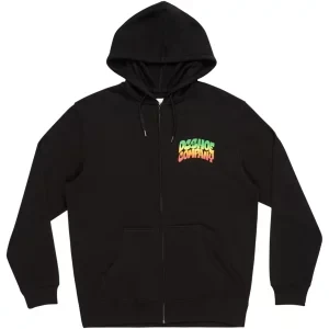 DC Hot Box Zip Hoodie ADYSF03146-KVJ0, Męskie, Czarne, bluzy, bawełna, rozmiar: L
