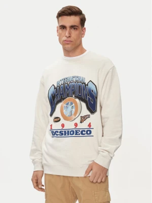 DC Shoes Bluza Mvp Crew ADYSF03121 Écru Relaxed Fit Kremowy