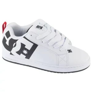 DC Shoes Court Graffik SQ ADYS100442-WLK, Męskie, Białe, buty sneakers, skóra licowa, rozmiar: 41