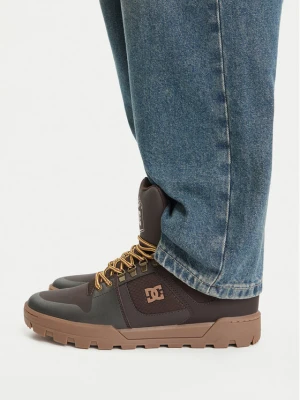 DC Shoes Sneakersy EO-PURE HIGH TOP WR BOOT DC01803210 Brązowy ciemny