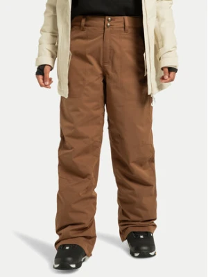 DC Shoes Spodnie snowboardowe Riveter ADJTP03032 Brązowy Regular Fit