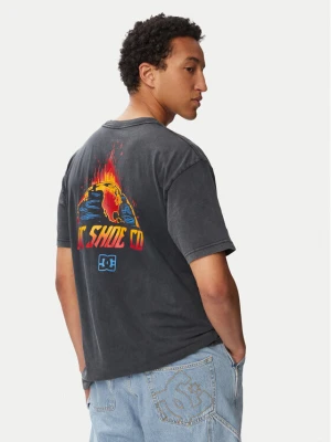 DC Shoes T-Shirt Free Fall ADYZT05466 Czarny Regular Fit