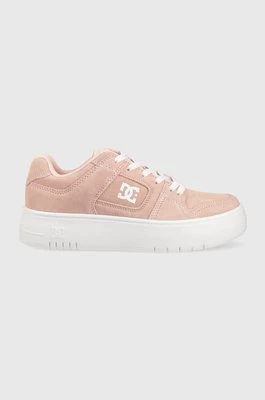 DC sneakersy skórzane Manteca kolor różowy ADJS100156