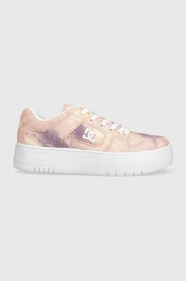 DC sneakersy skórzane Manteca kolor różowy ADJS100156