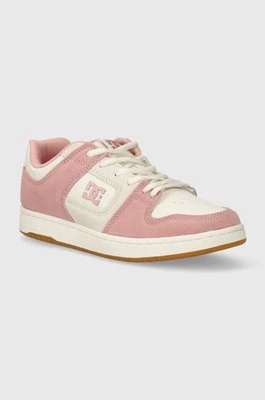 DC sneakersy skórzane Manteca kolor różowy ADJS100161