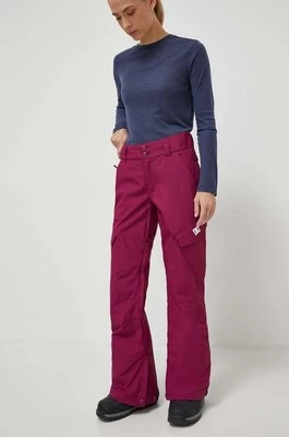 DC spodnie Nonchalant kolor bordowy