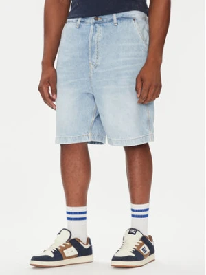 DC Szorty jeansowe Carpenter ADYDS03022 Błękitny Baggy Fit