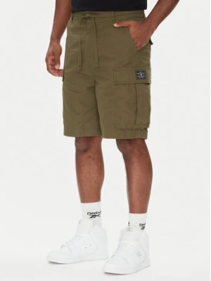 DC Szorty materiałowe Tundra ADYWS03086 Zielony Regular Fit