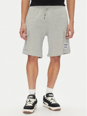 DC Szorty sportowe Millenia ADYFB03075 Szary Baggy Fit