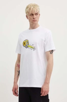 DC t-shirt bawełniany Size Matters męski kolor biały z nadrukiem ADYZT05338